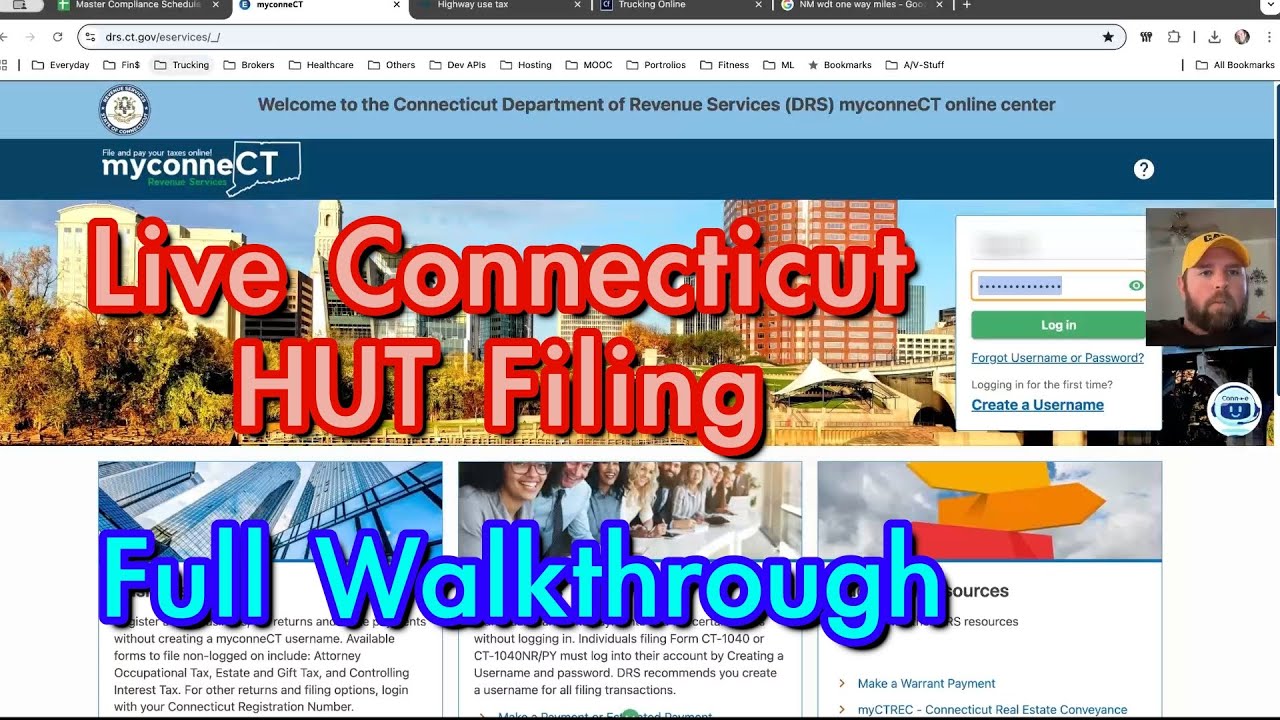 How to File Connecticut HUT Highway Use Fee - Step by Step Tutorial for MC/DOT Authority
