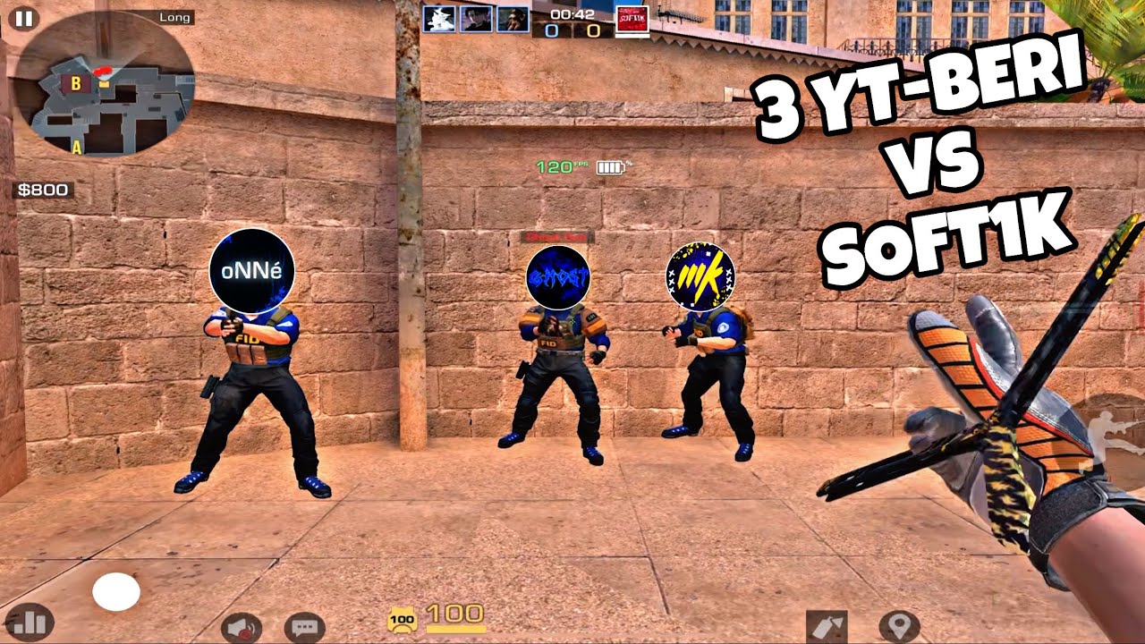 SOFT1K vs 3 YOUTUBERI (boost legendar) pe STANDOFF 2