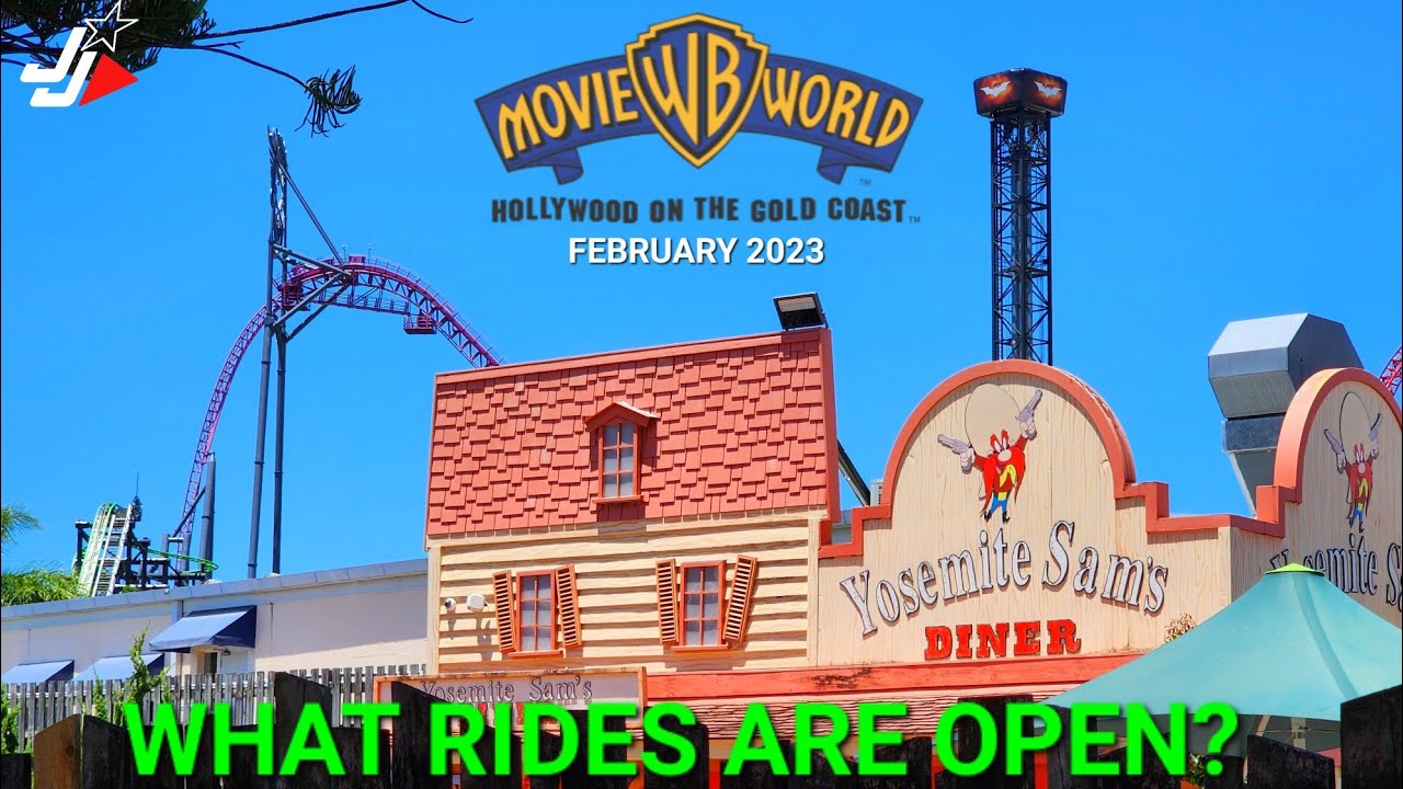 MOVIE WORLD GOLD COAST - ROLLERCOASTERS & RIDES UPDATE!