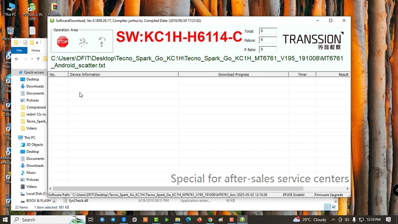 Tecno Spark Go KC1H Flashing Done Without Box | 100% Working Solution
