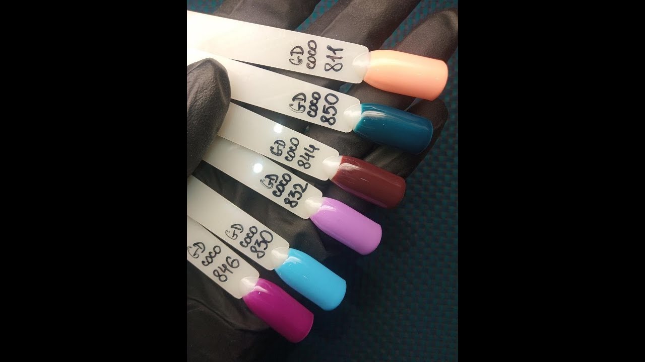 Review Coating gel varnish Coco GD Coco color 846 830 832 844 850 811 flower beds