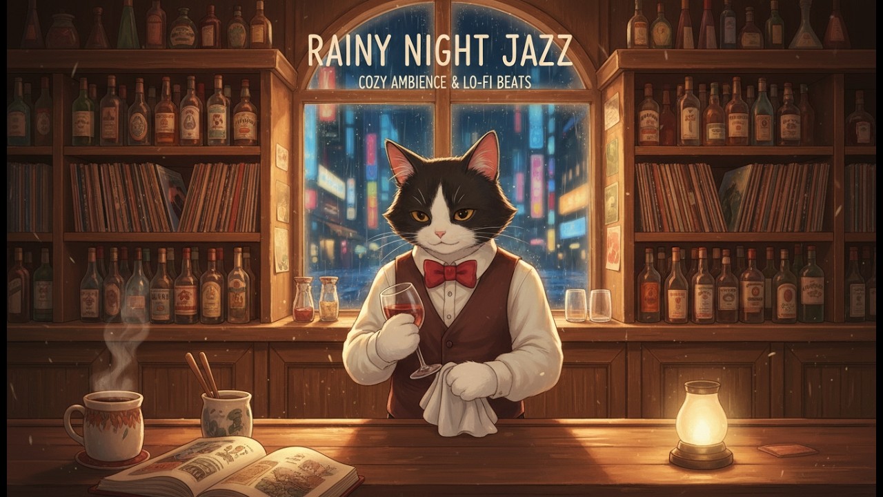 [PLAYLIST] 심야의 고양이 재즈바 🌙 공부와 휴식을 위한 감성 로파이 재즈 (Lofi Jazz & Chill)