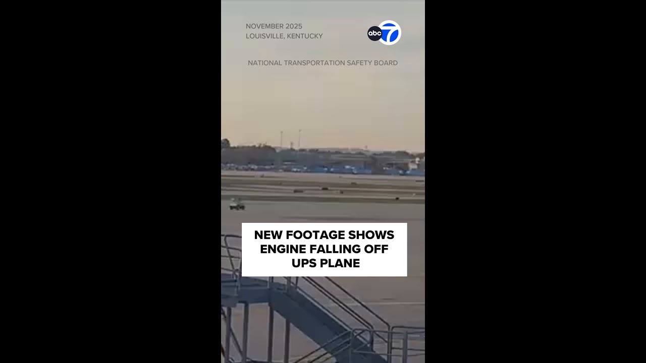 Video shows engine falling off UPS plane before deadly crash