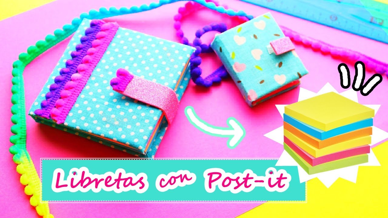 MINI LIBRETAS CON POST-IT | Regreso a Clases 2020