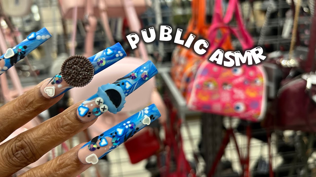 PUBLIC ASMR IN Marshall’s | Purse 👛 Tapping, Camera Scratching, Clicky Whispers & More!