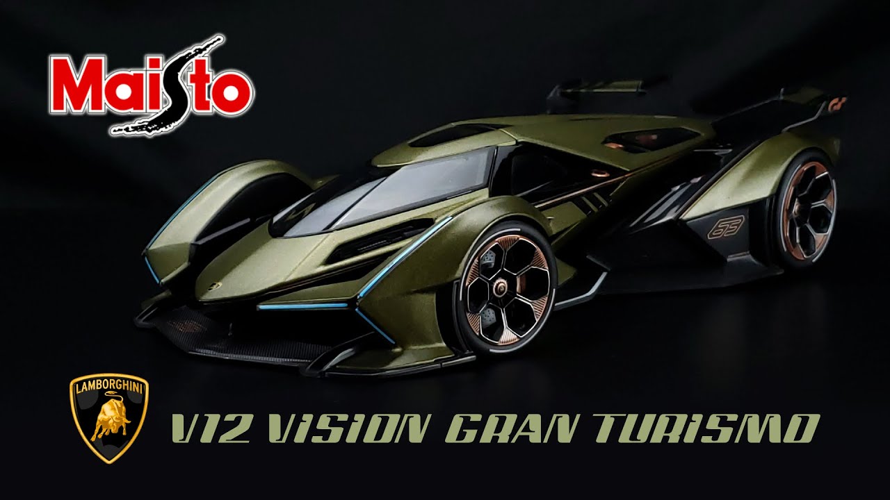 MAISTO 1/18 Diecast Lamborghini V12 Vision Gran Turismo - Showcase