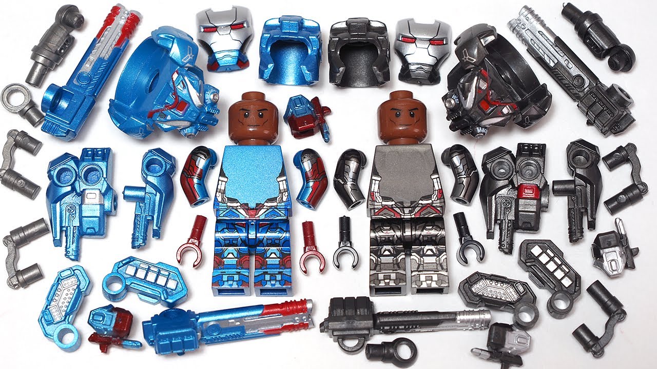 LEGO Iron Man | War Machine | Iron Patriot | Avengers: Endgame Unofficial Lego Minifigures