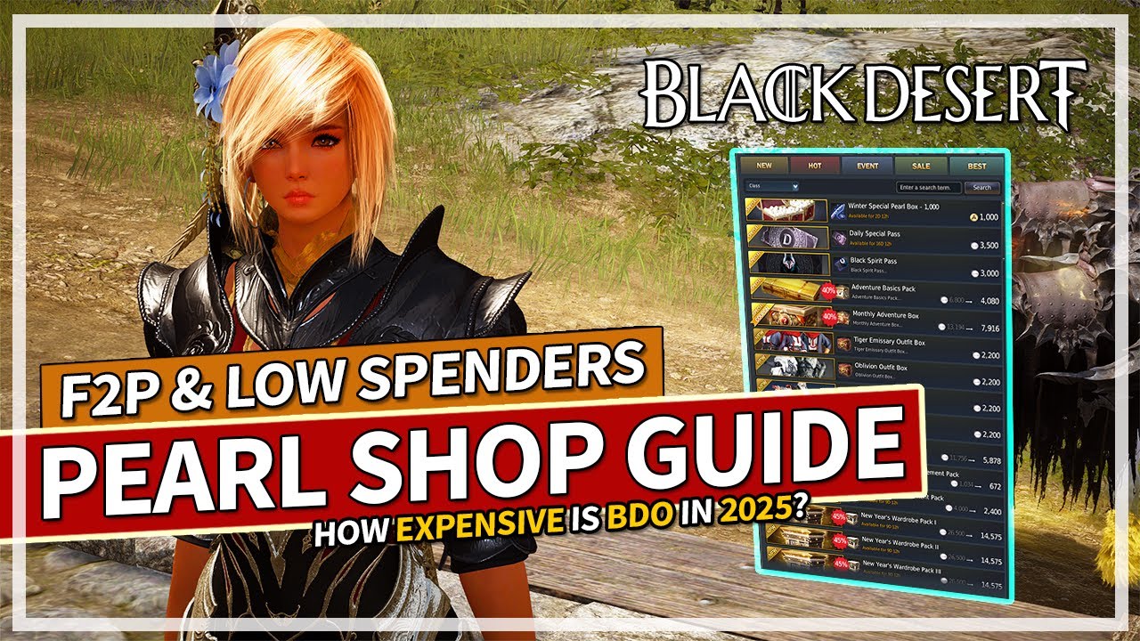 How Expensive is Black Desert in 2025? Pearl Shop Guide for Free to Play & Low Spenders