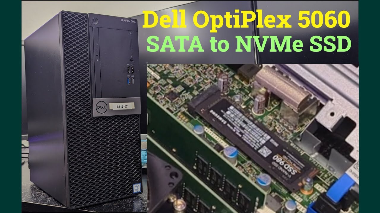 Переход с SATA на NVMe SSD в компьютере Dell OptiPlex 5060