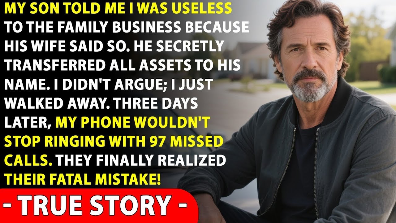 My Son Kicked Me Out For His Wife… Three Days Later, I Saw 97 Missed Calls -True Story