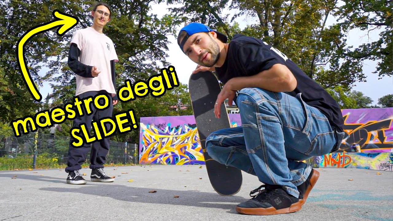 Riuscirà a insegnarmi POWERSLIDE? Attila Skatepark [VISITE AGLI SKATEPARK]
