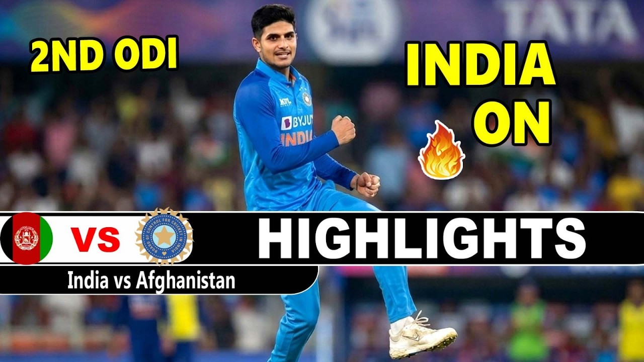 India vs Afghanistan 2nd ODI Match Highlights 2026 | IND VS AFG Highlights