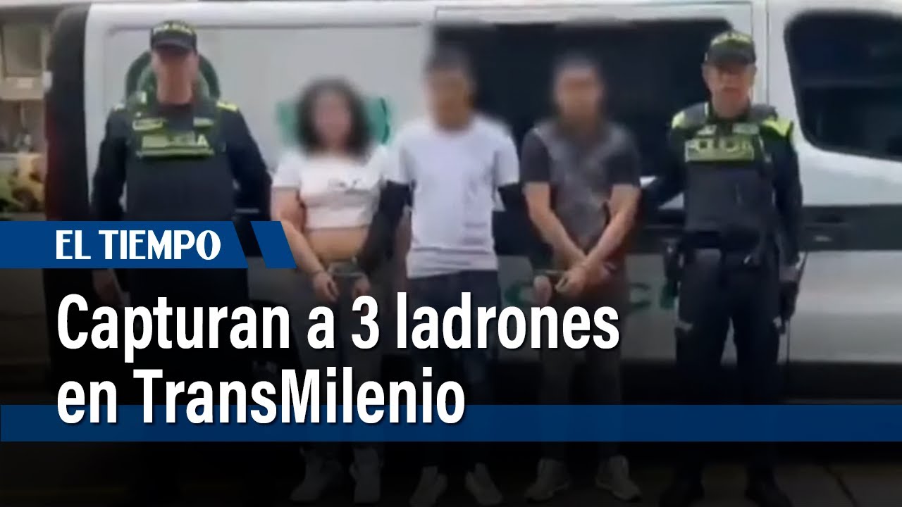 Capturan a 3 ladrones de celulares en TransMilenio con antecedentes por robo | El Tiempo