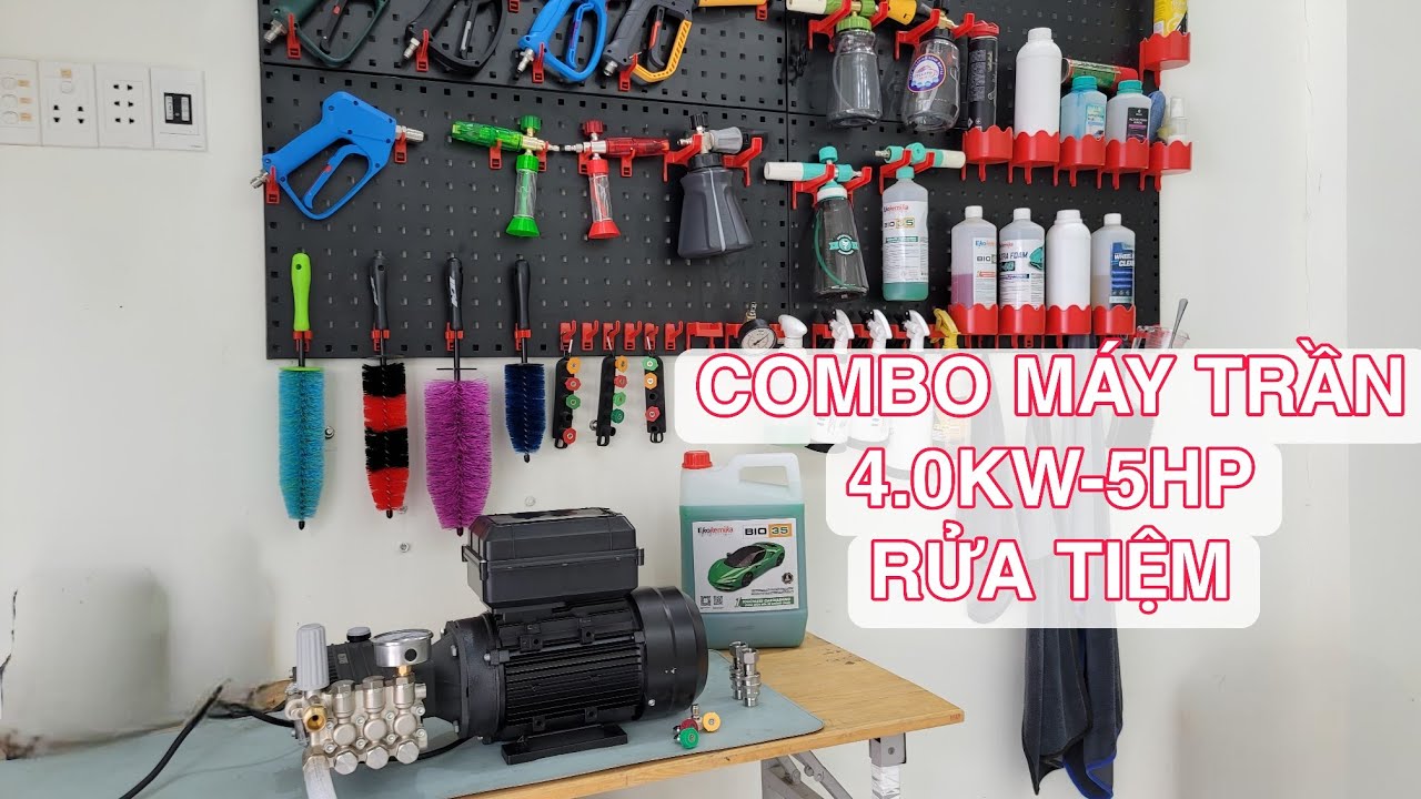 Nguyên Bộ Máy Trần Cao Áp 4kw- 5Hp Quá KHỦNG