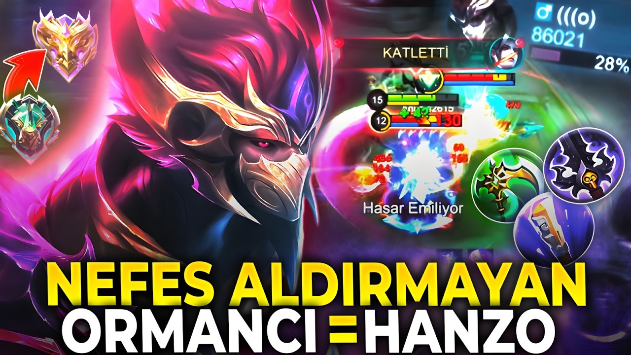 SEZON BAŞI HANZO İLE KOLAY WİN ALIYORUZ (Nefes Aldırmıyor) - Mobile Legends