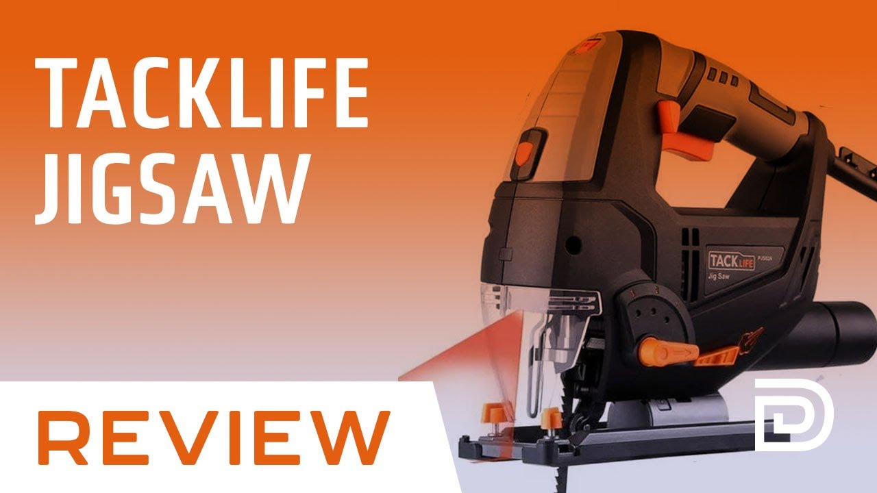 Обзор лобзика TACKLIFE с лазерной направляющей, регулируемой скоростью и двойным углом наклона.