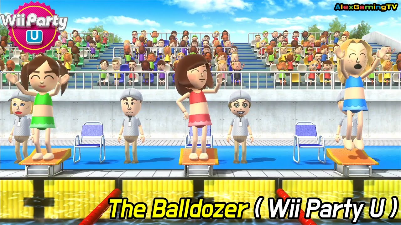 Wii Party U - The Balldozer🎵 ( Expert Com, Eng Sub)  Player Rachel