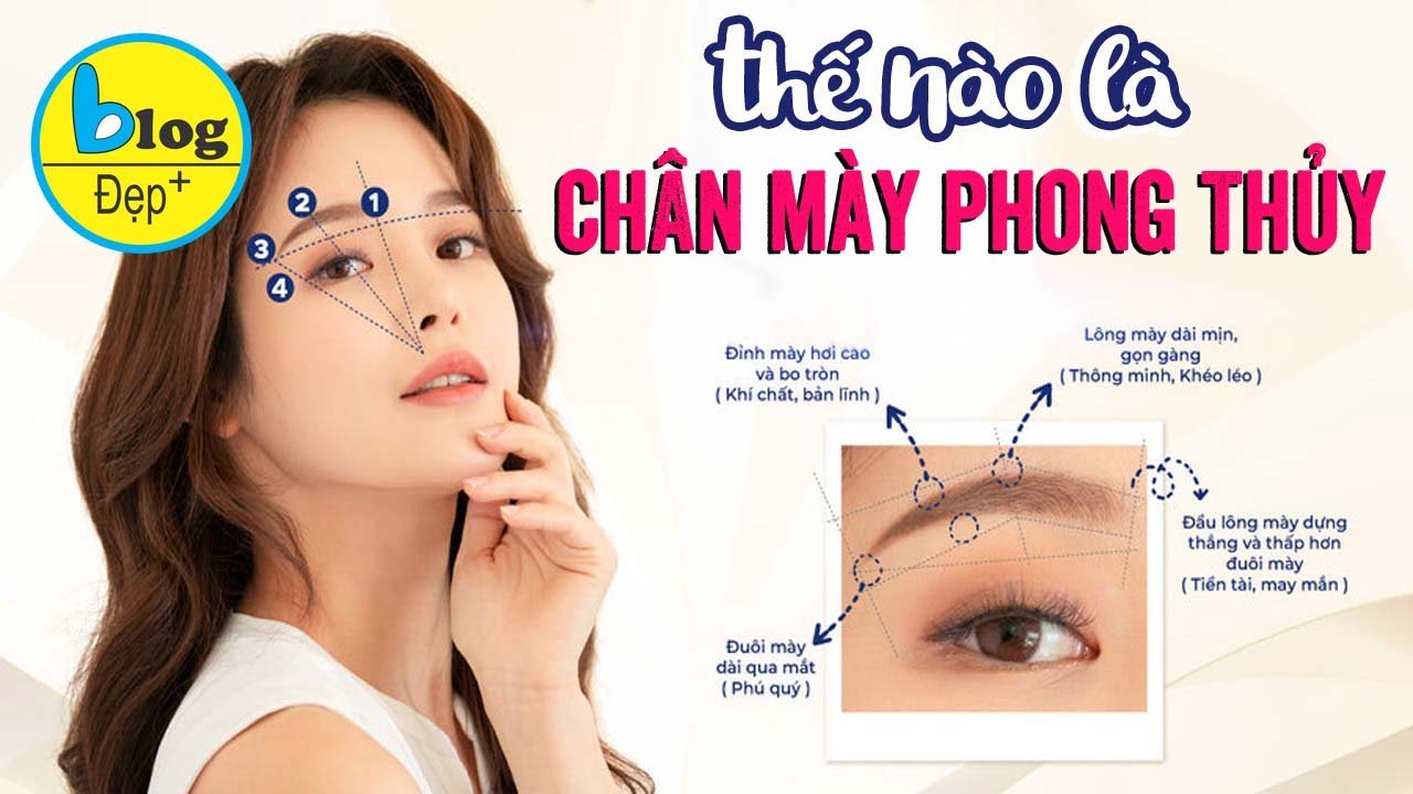 Tổng hợp 15 kiểu chân mày phong thủy mang lại tài lộc rất tốt