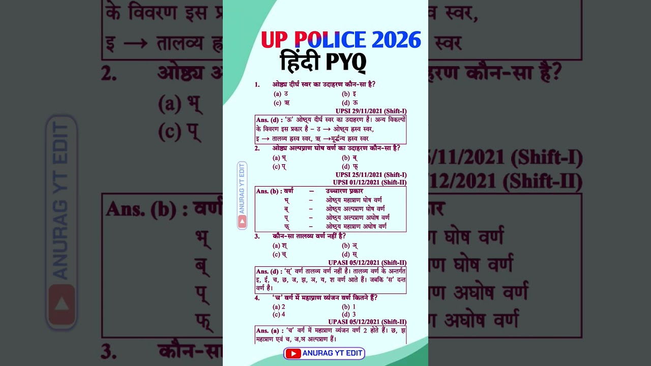 Up police hindi 2026 // upsi hindi 2026 #uppolice #upconstable2026 #upconstable