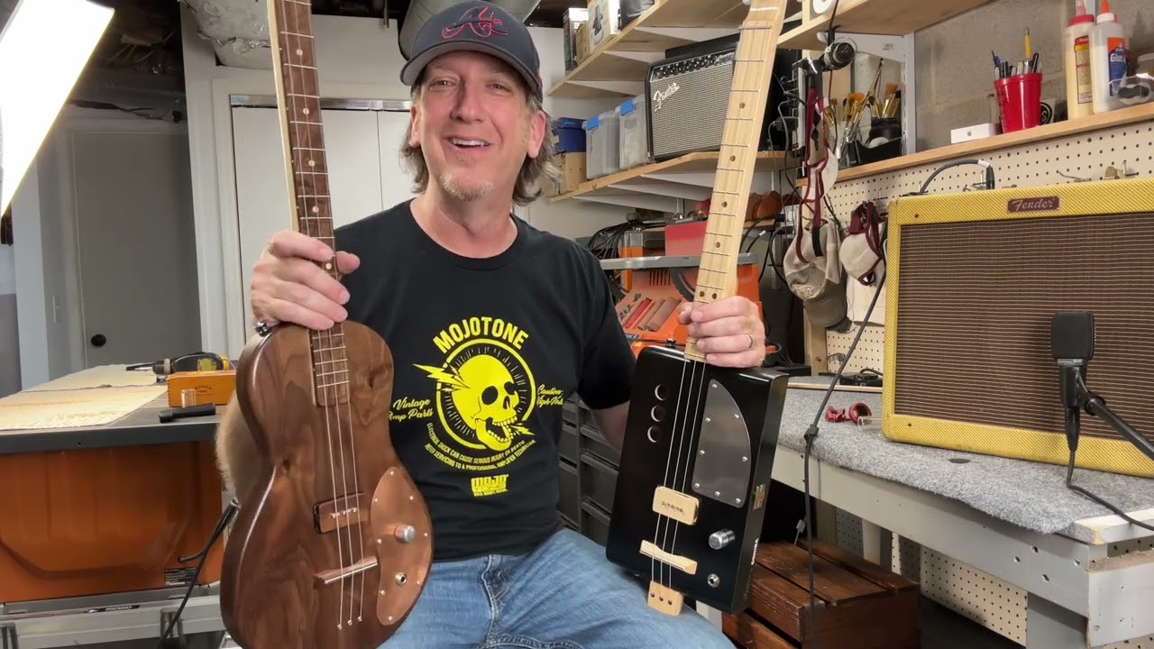 P90 Pickup Shoot Out! Cigar Box Guitar vs Solid Body Guitar with Mike Snowden of Snowden Guitars