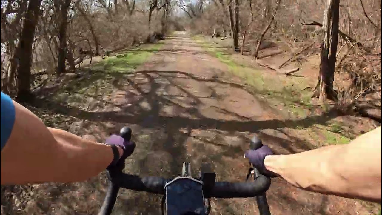 March bike ride: west on Duck Hollow Trail along Mon River to Hazelwood railroad tracks