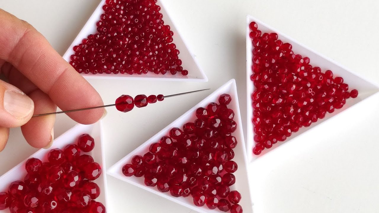 Exploring the Beauty of Set Czech Glass Fire Polished Beads in Dark Ruby Color