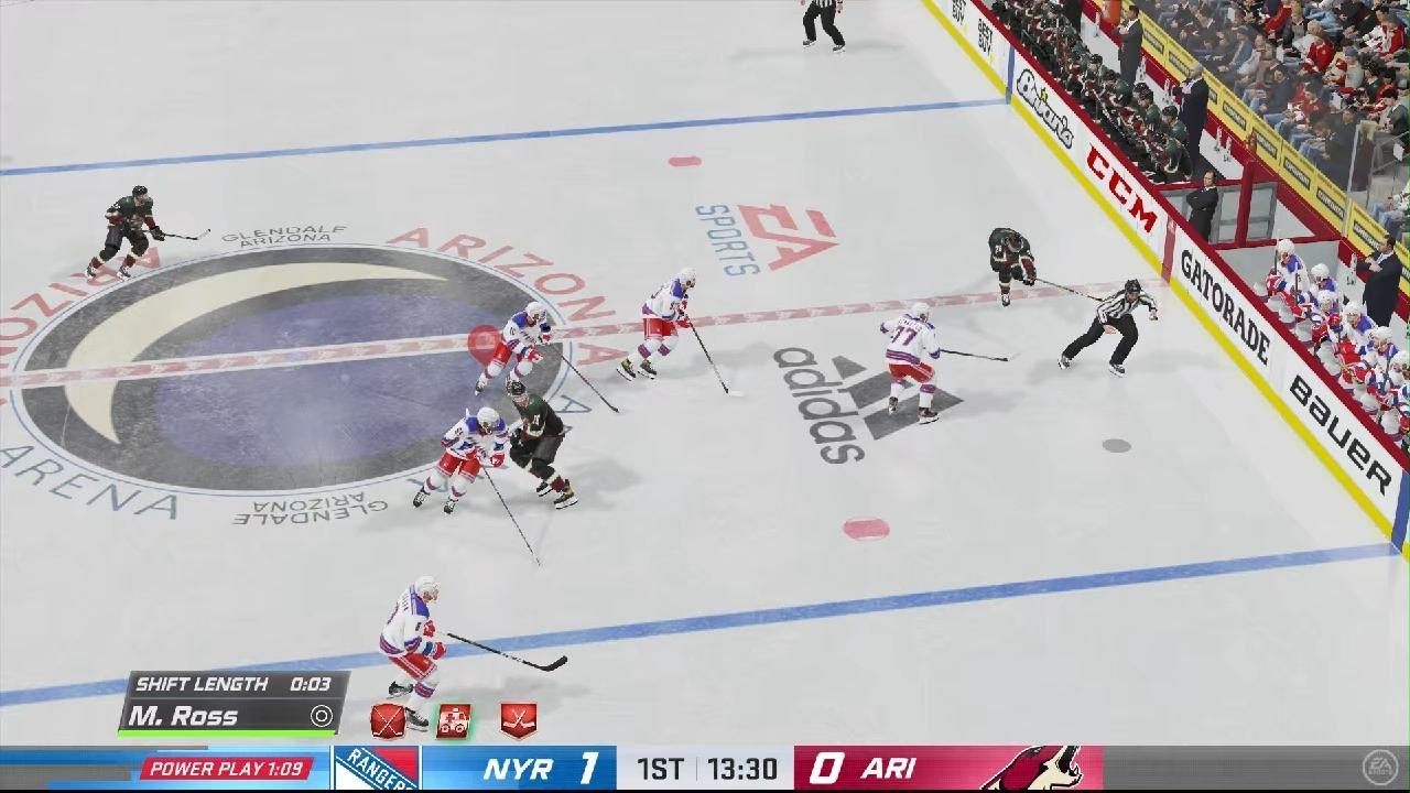 NHL 21 board glitch