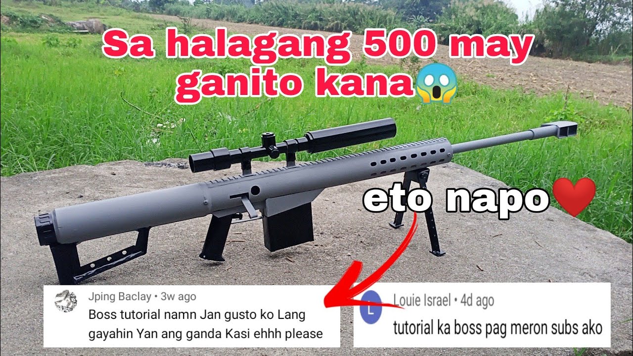 Step by step pano ko ginawa❤️#marblegun 50 cal design full build