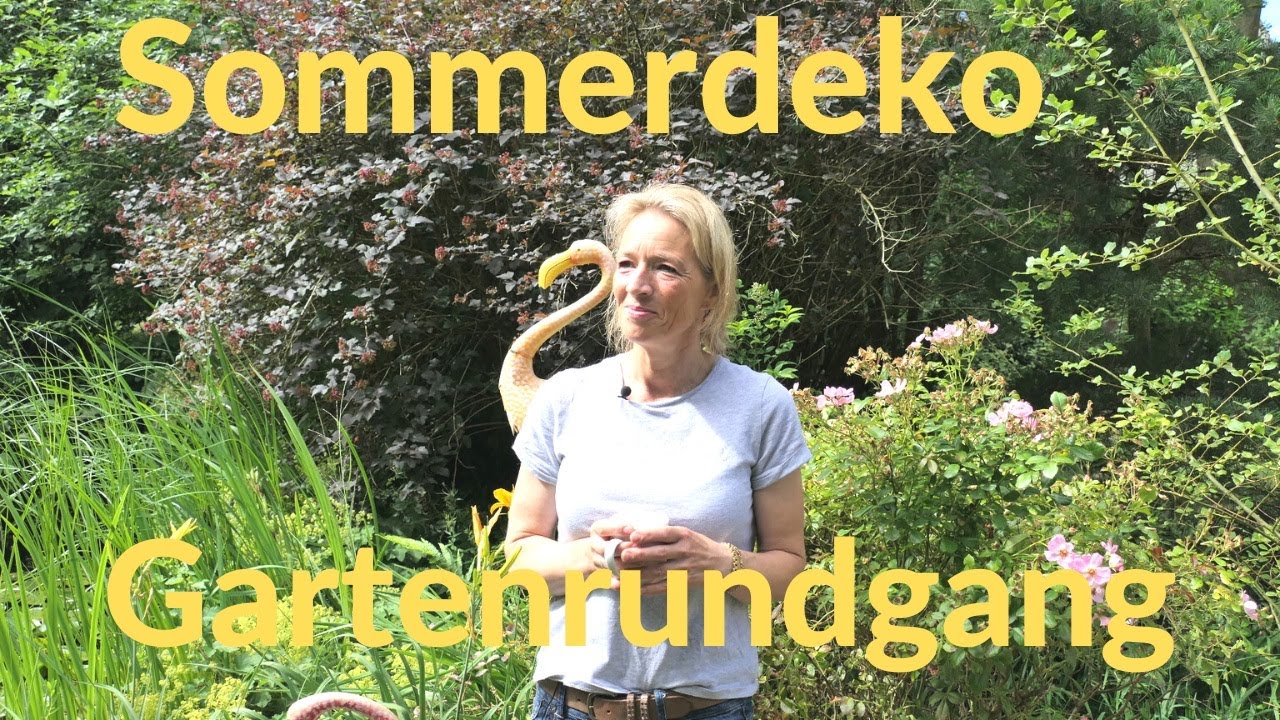 Sommerdeko bei Conny dekoriert & Micha💚Gartenrundgang 2022 | Feedback #DIY Dekoideen