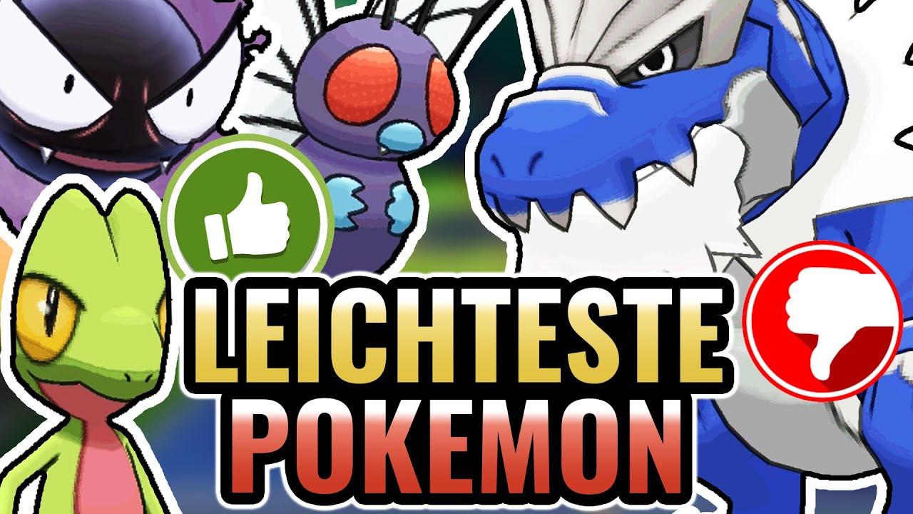 Wir wählen die LEICHTESTEN POKÉMON... dann KÄMPFEN wir!