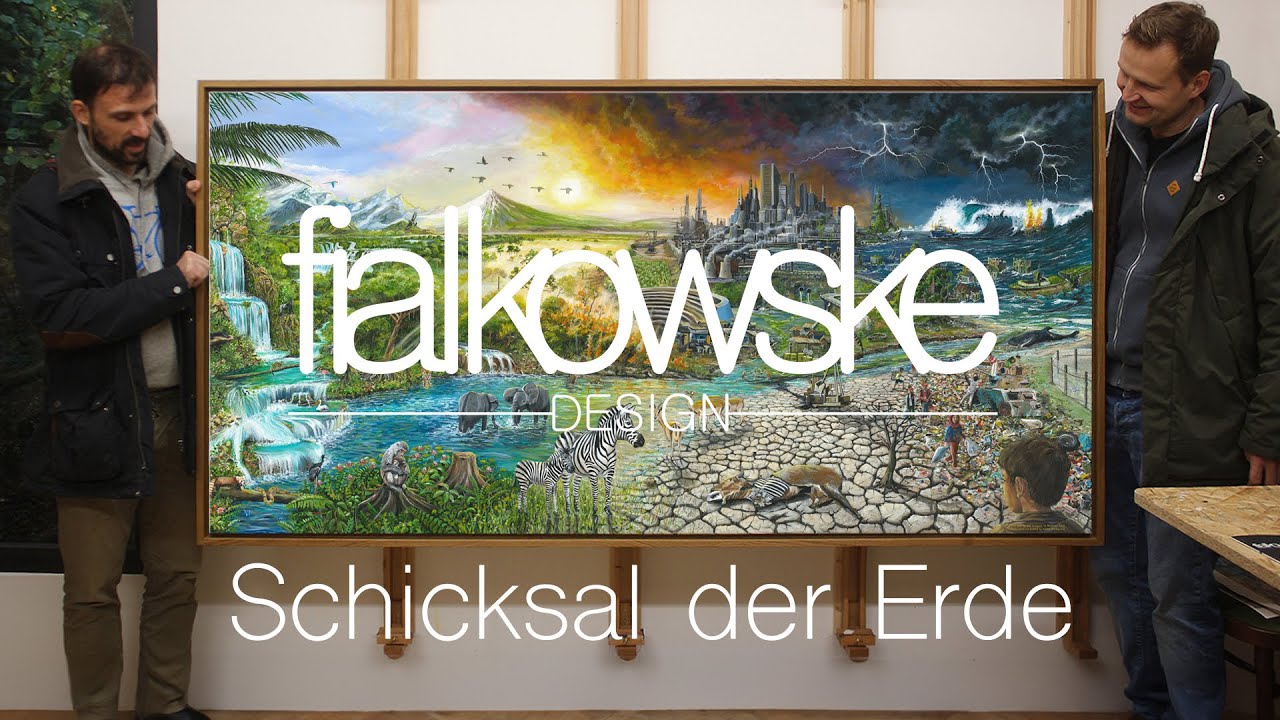 Malerei - Schicksal der Erde. Acryl. Fialkowske Design - acrylic painting - Beethoven Sinfonie Nr. 5