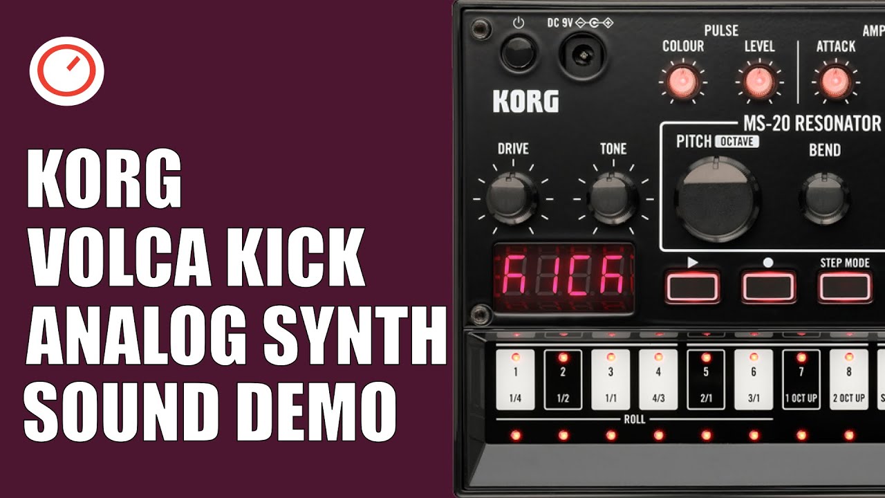 KORG Volca Kick Analog Synthesizer Bass & Kick Sound Demo | SYNTH ANATOMY