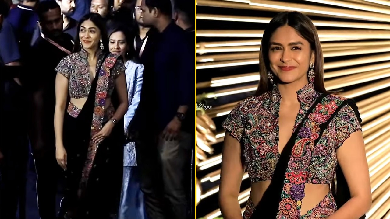 Actress Mrunal Thakur Visuals @ Vijay Deverakonda & Rashmika Mandanna Reception