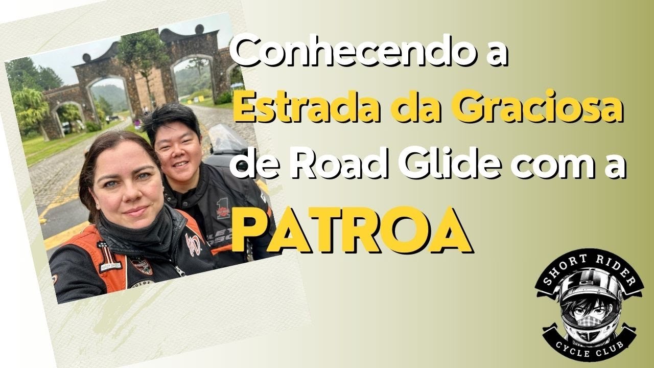 Conhecendo a Estrada da Graciosa de Road Glide Limited com a patroa