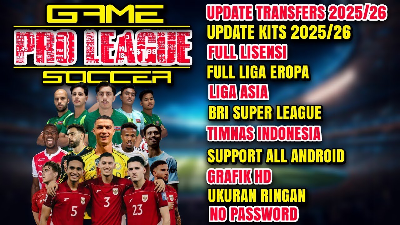 PRO LEAGUE SOCCER MOD APK| FULL TRANSFERS & KIT| FUL LICENSE| UPDATE 2025/26