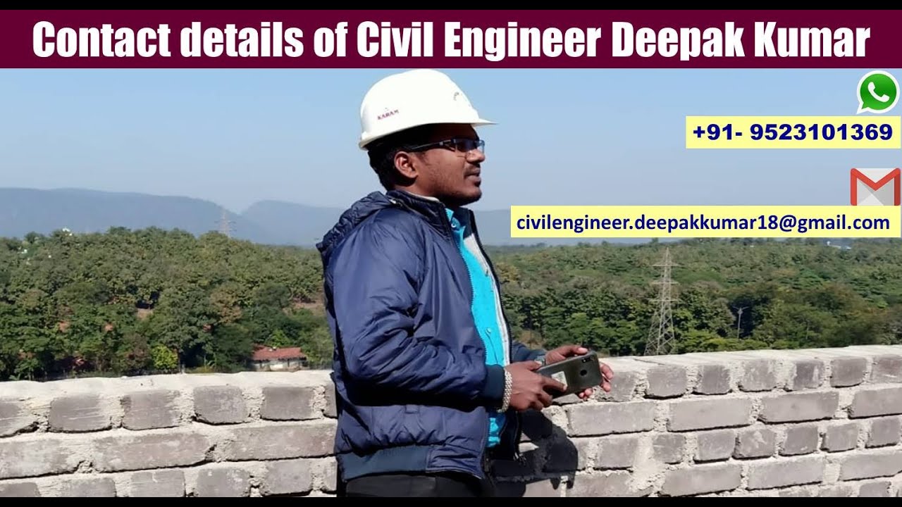 Contact details of Civil Engineer Deepak Kumar | WhatsApp Number | Mobile Number | Email Id
