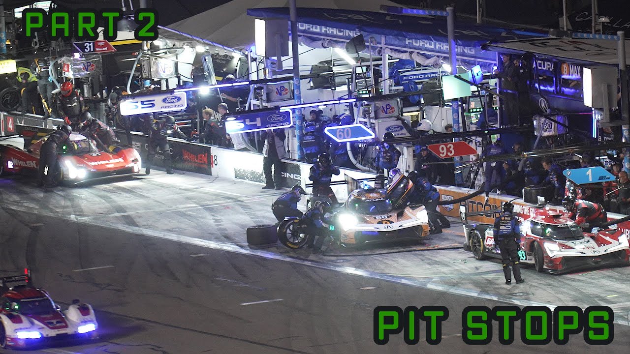 2026 IMSA Rolex 24 Night Pit Stops Daytona PART 2
