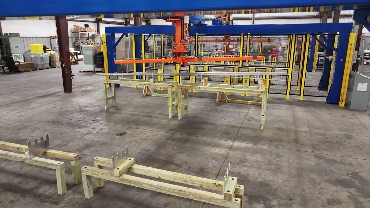 Automated Pipe Handling Gantry Robot Demonstration
