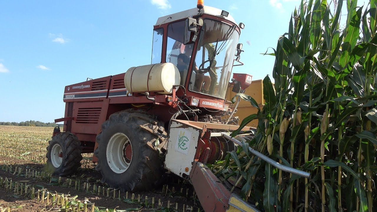Mais hakselen en inkuilen bij Klunder met Hesston 7720 en New Holland 8160 (deel 3/3) (2018)