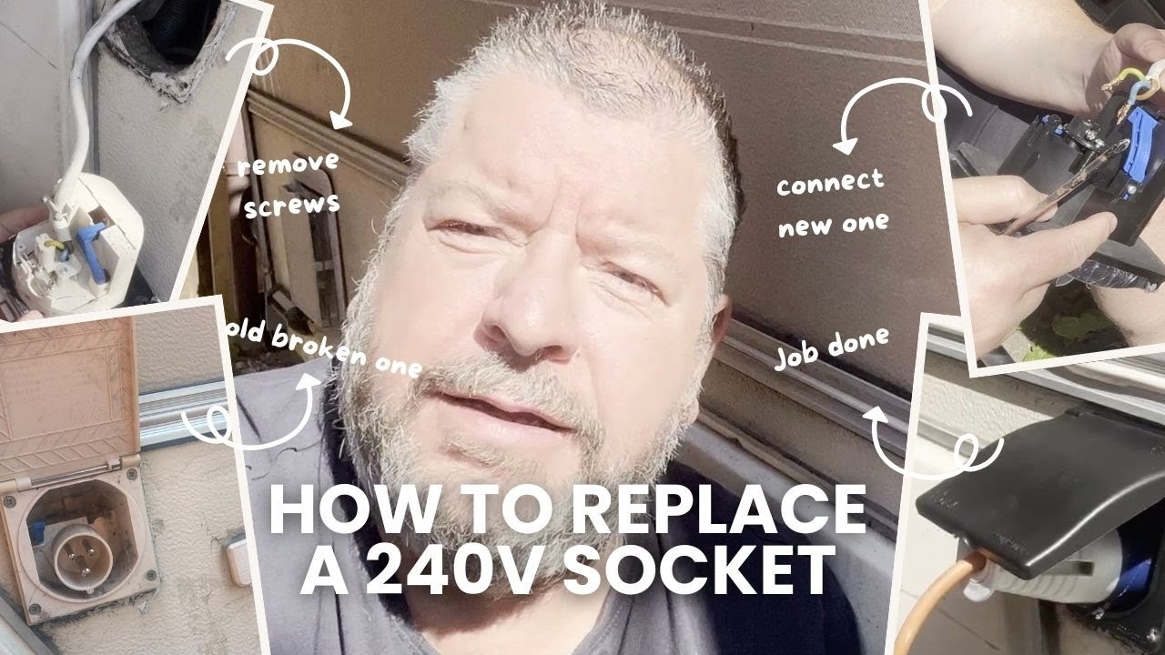 HOW TO  replace your 240V electric external hookup in a motorhome, camper van or caravan