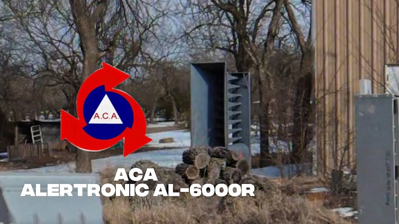 Проверка сирены ACA Alertronic AL-6000R - Бланчард, Оклахома.