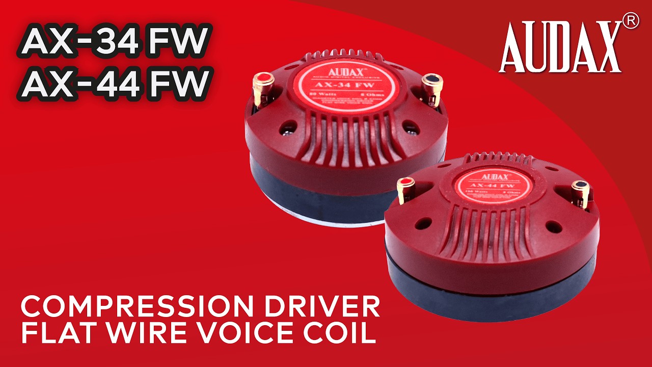 Audax AX-34 FW dan AX-44 FW: Performa Compression Driver Premium!