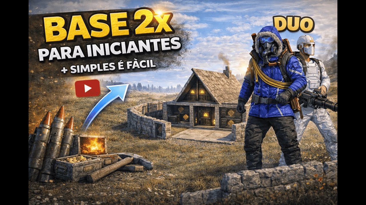 BASE 2x PARA INICIANTES 🔥 Simples, Barata e Difícil de Raid (Solo/Duo)