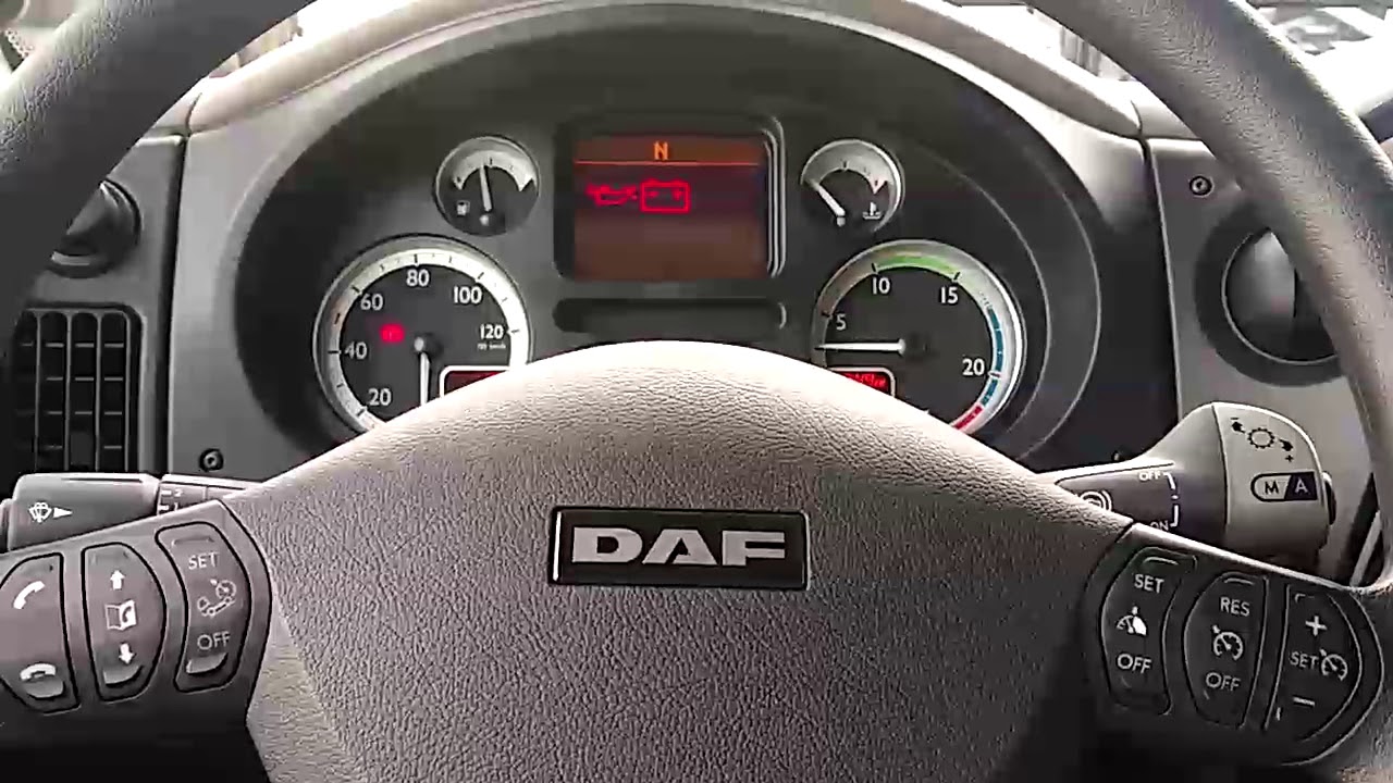 Instrumentos e controles do painel - DAF XF 105.460