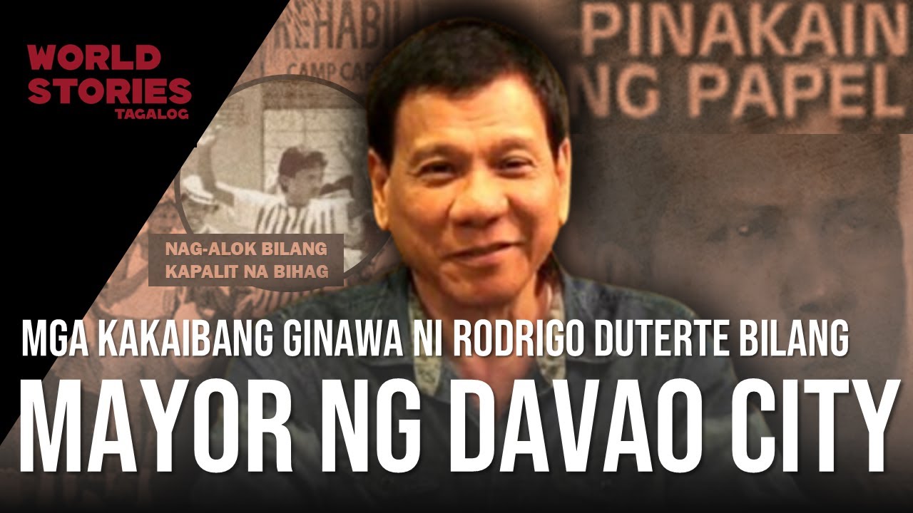 MGA KAKAIBANG GINAWA NI RODRIGO DUTERTE BILANG MAYOR NG DAVAO CITY