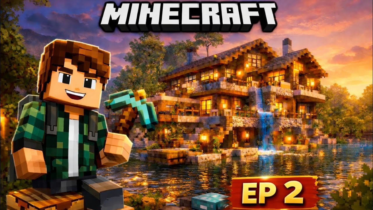 Minecraft Survival Build House Gameplay EP 2