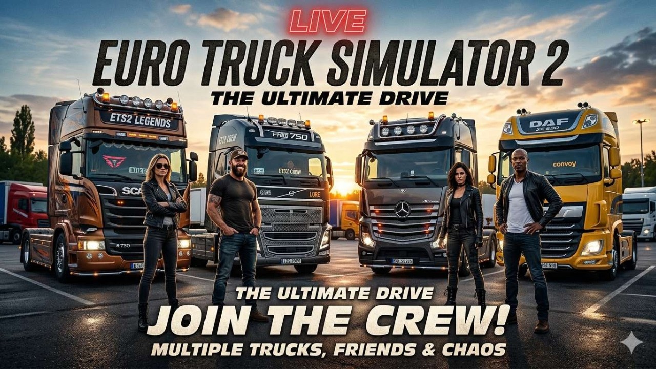 🔴Euro Truck Simulator 2 LIVE 🚛 | Truck Convoy With Friends!