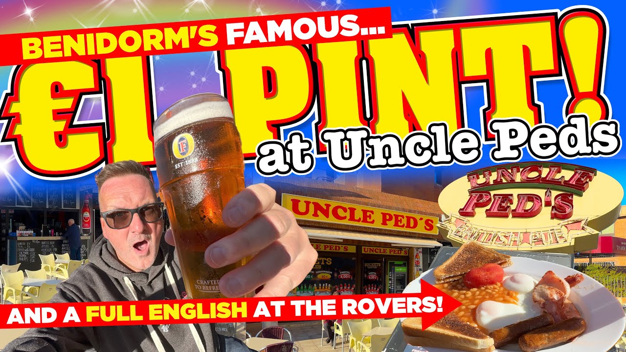 ПИНТА за 1 евро в UNCLE PEDS и ПОЛНЫЙ АНГЛИЙСКИЙ в The ROVERS RETURN в Бенидорме