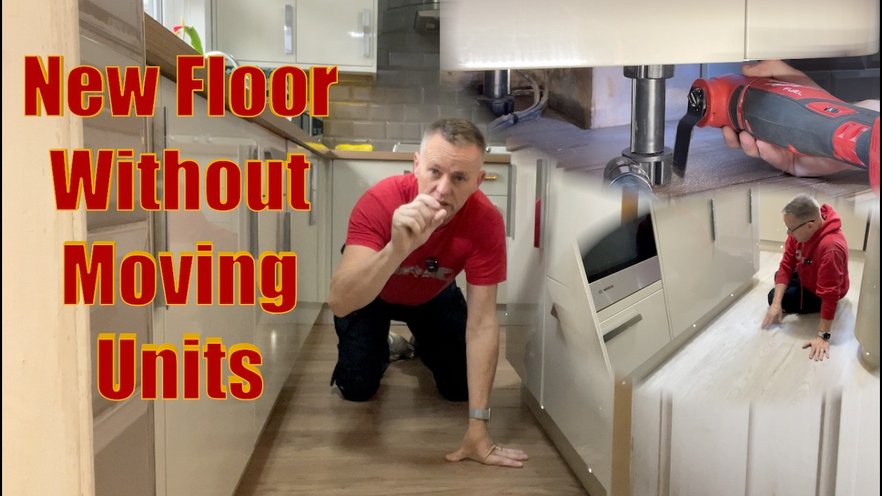 How to Replace a Kitchen Laminate Floor Without Removing Units | Click Vinyl SPC Install