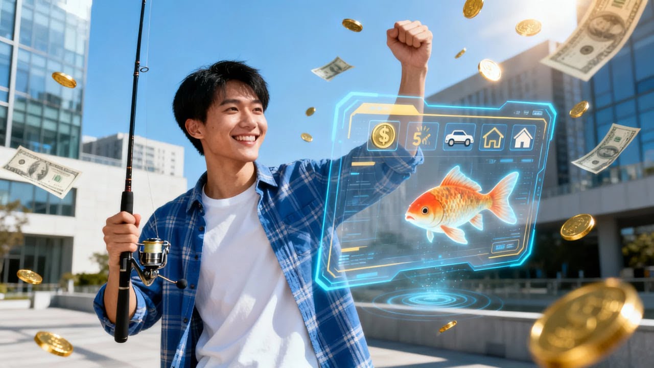 ทะลุมิติสู่ชีวิตโกงเกม ด้วย “ระบบตกปลาเพื่อความชิล” จากนักเรียนธรรมดาสู่มหาเศรษฐีระดับโลก